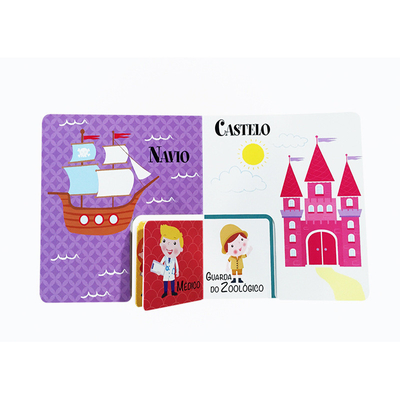 Libro di puzzle personalizzato per l'educazione precoce dei bambini Insegnamento della stampa di libri ausiliari