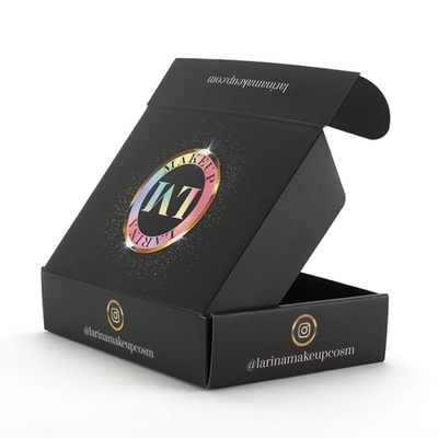 Goffratura Debossing Cosmetic Black Mailer Box Parrucca Scatola di immagazzinaggio Dimensioni personalizzate