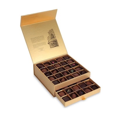 Scatola di cartone rigida per cioccolato a nove griglie Scatola portaoggetti multi-griglia per uso alimentare