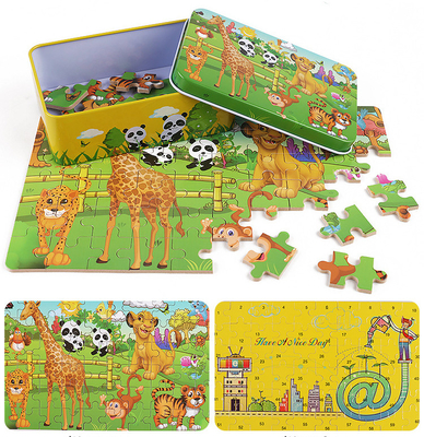 Puzzle 3D in legno ecologico personalizzato Puzzle per bambini dei cartoni animati