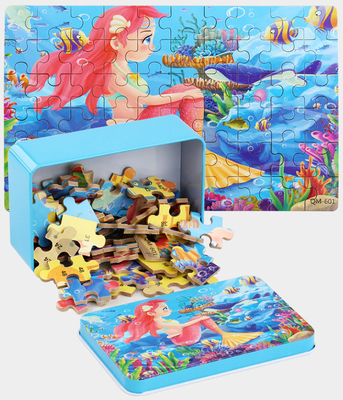 Puzzle 3D in legno ecologico personalizzato Puzzle per bambini dei cartoni animati