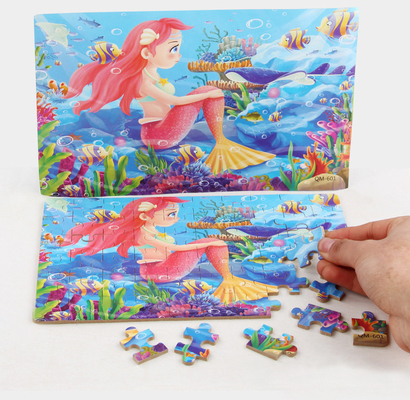 Puzzle 3D in legno ecologico personalizzato Puzzle per bambini dei cartoni animati