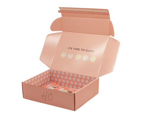 Pantone Color Mailer Shipping Box Scatole postali colorate con laminazione opaca lucida