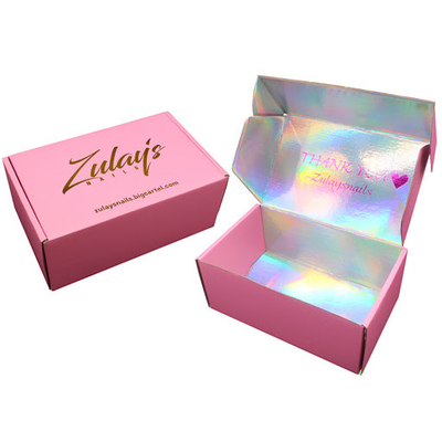 Scatole di spedizione personalizzate per posta laser Scatole per scarpe in cartoncino a colori CMYK