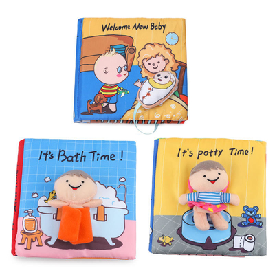 Laminazione lucida opaca Tessuto morbido Panno Libro Kid Stampa silenziosa di libri per bambini