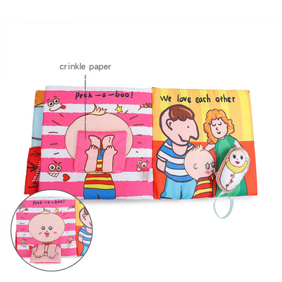Laminazione lucida opaca Tessuto morbido Panno Libro Kid Stampa silenziosa di libri per bambini