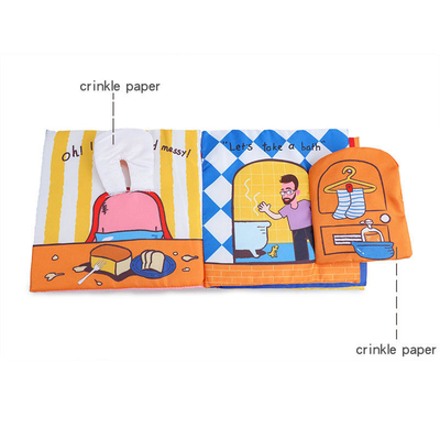 Laminazione lucida opaca Tessuto morbido Panno Libro Kid Stampa silenziosa di libri per bambini