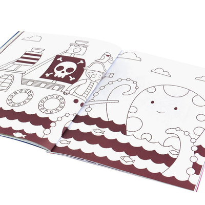 Copertina morbida personalizzata Stampa di libri per bambini Disegno Stampa di libri da colorare per bambini