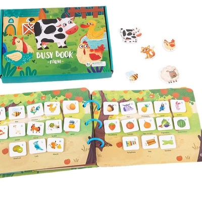 Primi bambini educativi Stampa di libri di carta Materiale didattico per libri silenziosi in età prescolare