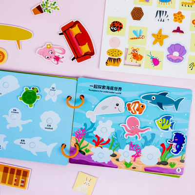 Libro di attività per bambini in età prescolare per l'apprendimento precoce Libro da tavolo per bambini da 6 &quot;X6&quot; a 10 &quot;X10&quot;