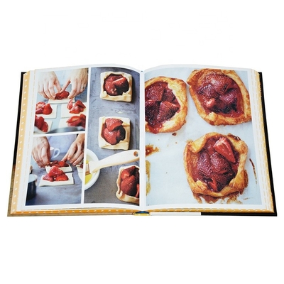 Stampa di libri di carta patinata con rilegatura a copertina morbida per ricette a colori CMYK