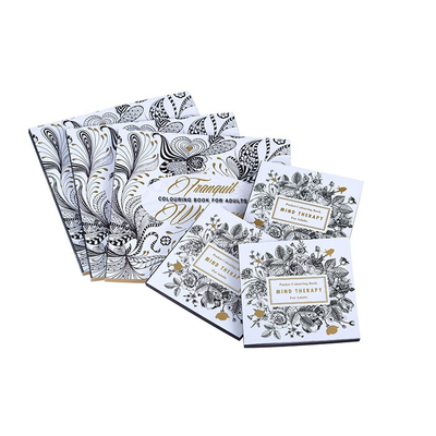 100gsm 120gsm 140gsm Libro con copertina morbida Stampa Libri da colorare per adulti in cartone