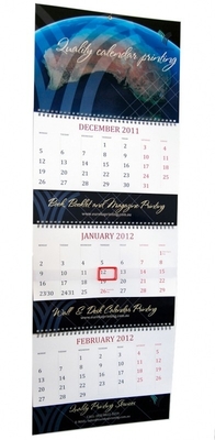Calendario da tavolo in cartone grigio Stampa calendari da parete Stampa a caldo