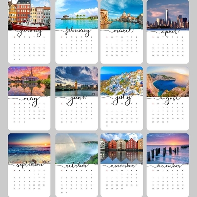 CCNB stampa calendario mensile calendario da tavolo conto alla rovescia natalizio OEM
