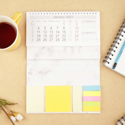 Calendario personalizzato in carta patinata C1S Stampa di calendari a colori per il marketing