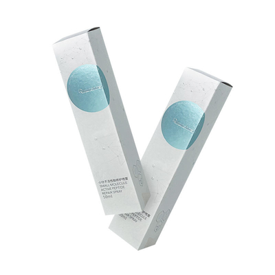 Le scatole di cartone pieghevoli bianche dell'OEM individuano la scatola di carta cosmetica UV