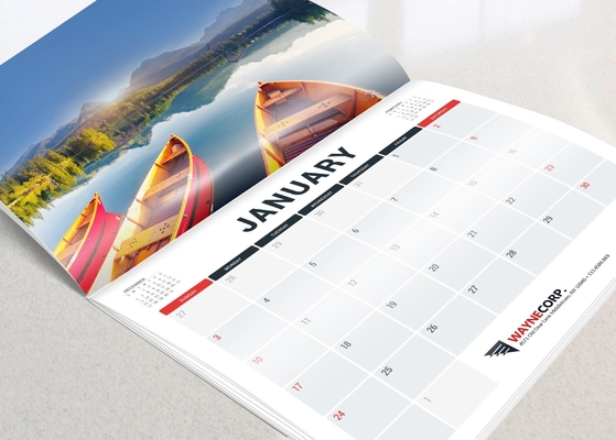 Calendario su misura 2024 Flip Desk Table di stampa