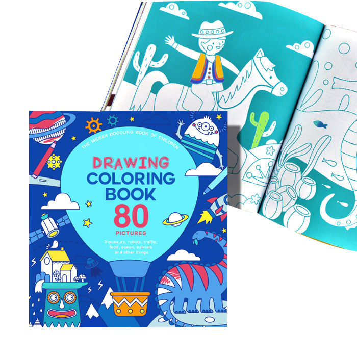 Copertina morbida personalizzata Stampa di libri per bambini Disegno Stampa di libri da colorare per bambini