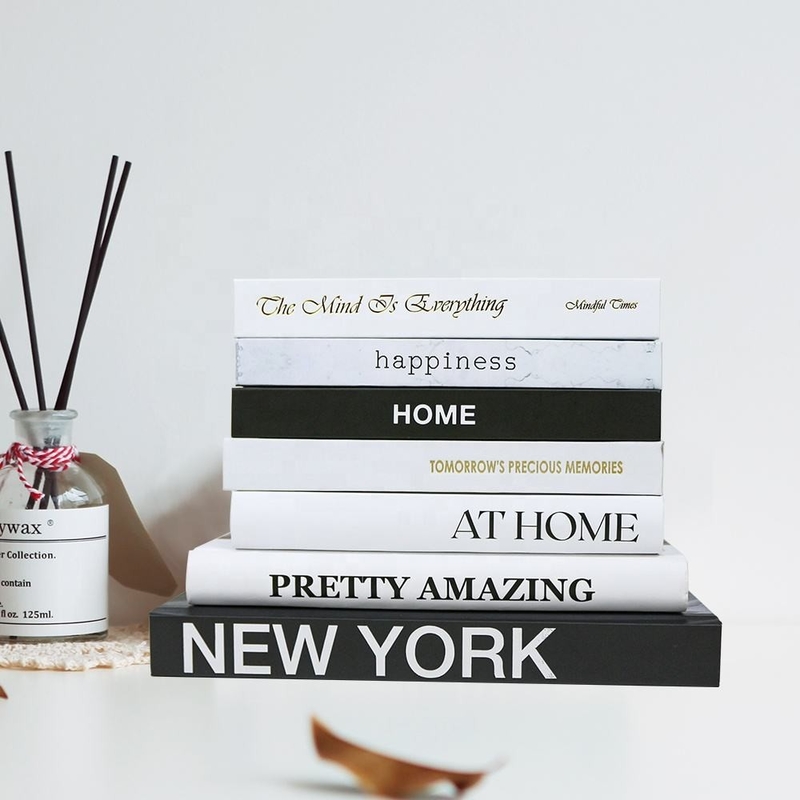 SMETA Blank Fashion Hardcover Book Printing Home Decor Tavolino Stampa di libri